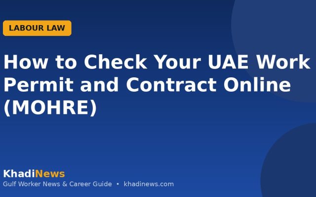 How to Check Your UAE Work Permit and Contract Online (MOHRE)