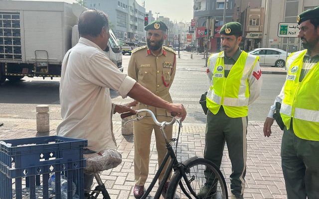 दुबई प्रहरीको पैदलयात्री सुरक्षा अभियान