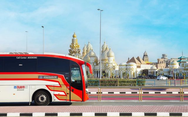 दुबईको ग्लोबल भिलेज जाने आरटीएको बस