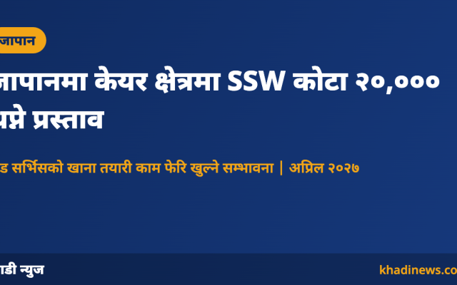 जापानको SSW कोटाबारे कार्ड