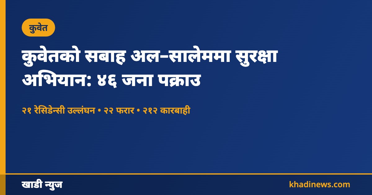 कुवेत सबाह अल–सालेम सुरक्षा अभियान