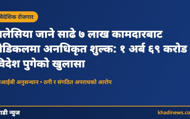 मलेसिया मेडिकल शुल्क प्रकरणको समाचार कार्ड