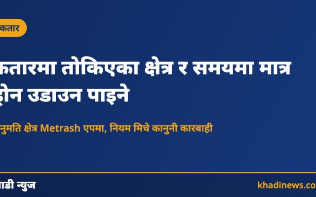 कतारमा तोकिएका क्षेत्र र समयमा मात्र ड्रोन उडाउन पाइने